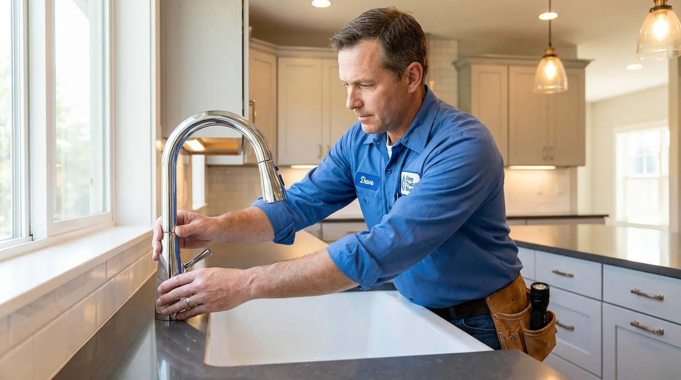 Kitchen faucet installation by Johns Plumbing LLC in West Yellowstone